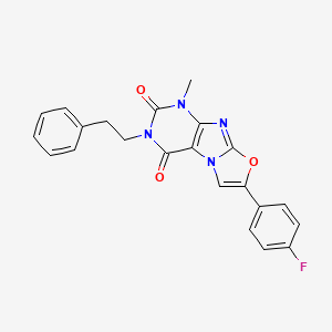 7-(4-fluorophenyl)-1-methyl-3-phenethyloxazolo[2,3-f]purine-2,4(1H,3H)-dione
