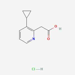 2-(3-Cyclopropylpyridin-2-yl)acetic acid hydrochloride