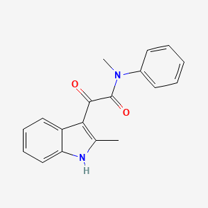N-methyl-2-(2-methyl-1H-indol-3-yl)-2-oxo-N-phenylacetamide