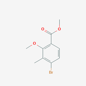 molecular formula C10H11BrO3 B2515459 methyl 4-bromo-2-methoxy-3-methylbenzoate CAS No. 1427413-96-4