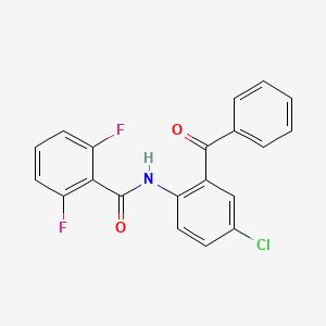 molecular formula C20H12ClF2NO2 B2515520 N-(2-benzoyl-4-chlorophenyl)-2,6-difluorobenzamide CAS No. 438025-82-2