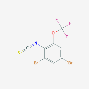 B2515542 2,4-Dibromo-6-trifluoromethoxyphenylisothiocyanate CAS No. 886501-31-1
