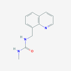 molecular formula C12H13N3O B2515560 3-Methyl-1-[(quinolin-8-yl)methyl]urea CAS No. 1599362-97-6