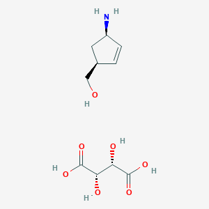((1S,4R)-4-Aminocyclopent-2-en-1-yl)methanol (2S,3S)-2,3-dihydroxysuccinate