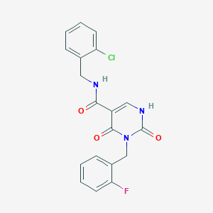 N-(2-chlorobenzyl)-3-(2-fluorobenzyl)-2,4-dioxo-1,2,3,4-tetrahydropyrimidine-5-carboxamide