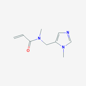 molecular formula C9H13N3O B2515608 N-methyl-N-[(1-methyl-1H-imidazol-5-yl)methyl]prop-2-enamide CAS No. 2411219-60-6