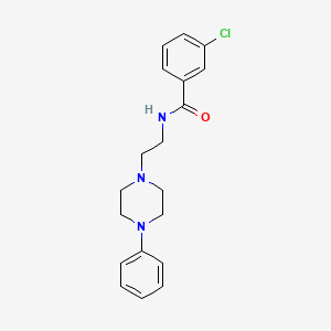 3-chloro-N-(2-(4-phenylpiperazin-1-yl)ethyl)benzamide