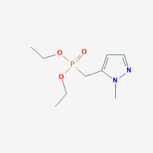 molecular formula C9H17N2O3P B2515633 diethyl [(1-methyl-1H-pyrazol-5-yl)methyl]phosphonate CAS No. 163626-86-6