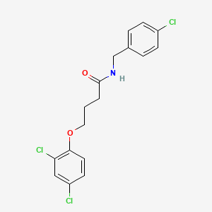 molecular formula C17H16Cl3NO2 B2515635 N-[(4-chlorophenyl)methyl]-4-(2,4-dichlorophenoxy)butanamide CAS No. 303091-83-0