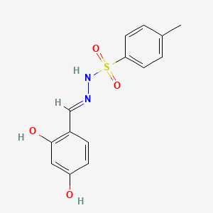 molecular formula C14H14N2O4S B2515800 N'-[(E)-(2,4-dihydroxyphenyl)methylidene]-4-methylbenzenesulfonohydrazide CAS No. 281211-72-1