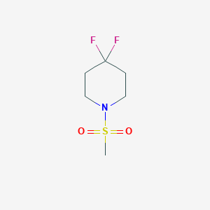 molecular formula C6H11F2NO2S B2515870 4,4-Difluoro-1-(methylsulfonyl)piperidine CAS No. 1864864-66-3