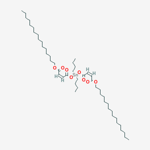 molecular formula C46H84O8Sn B025159 Hexadecyl (Z,Z)-6,6-dibutyl-4,8,11-trioxo-5,7,12-trioxa-6-stannahexacosa-2,9-dienoate CAS No. 19706-58-2