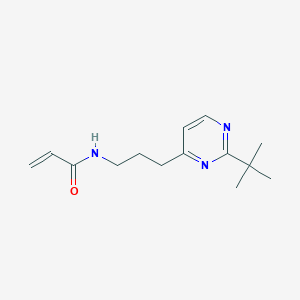 molecular formula C14H21N3O B2515938 N-[3-(2-tert-butylpyrimidin-4-yl)propyl]prop-2-enamide CAS No. 2094749-74-1