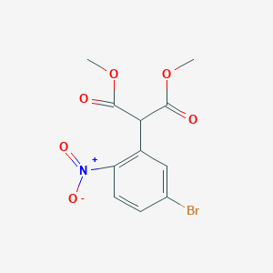 molecular formula C11H10BrNO6 B2516017 Dimethyl 2-(5-bromo-2-nitrophenyl)malonate CAS No. 1417407-96-5