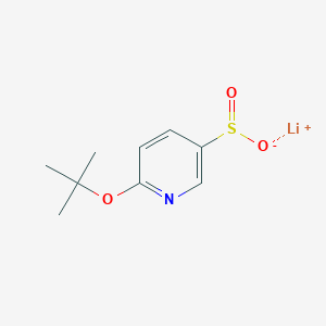 molecular formula C9H12LiNO3S B2516021 Lithium(1+) ion 6-(tert-butoxy)pyridine-3-sulfinate CAS No. 2219368-94-0