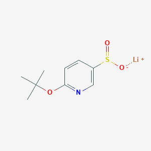 B2516021 Lithium(1+) ion 6-(tert-butoxy)pyridine-3-sulfinate CAS No. 2219368-94-0