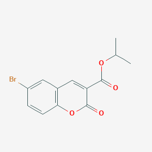 molecular formula C13H11BrO4 B2516032 propan-2-yl 6-bromo-2-oxo-2H-chromene-3-carboxylate CAS No. 81308-89-6