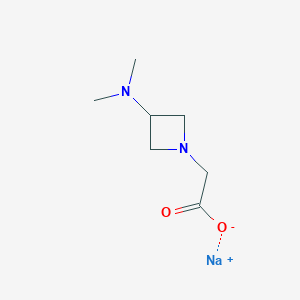 molecular formula C7H13N2NaO2 B2516037 Sodium 2-[3-(dimethylamino)azetidin-1-yl]acetate CAS No. 2044902-70-5