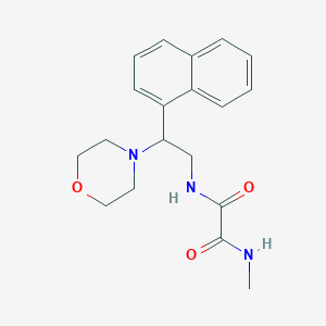 molecular formula C19H23N3O3 B2516052 N1-methyl-N2-(2-morpholino-2-(naphthalen-1-yl)ethyl)oxalamide CAS No. 941872-31-7