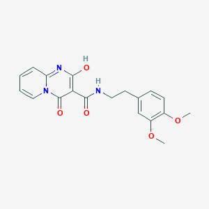 molecular formula C19H19N3O5 B2516103 N-[2-(3,4-dimethoxyphenyl)ethyl]-2-hydroxy-4-oxo-4H-pyrido[1,2-a]pyrimidine-3-carboxamide CAS No. 886900-37-4