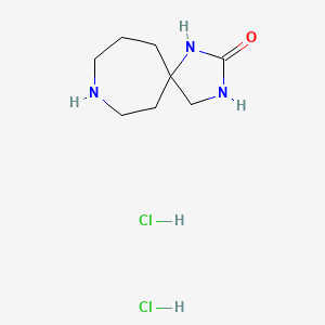 B2516114 1,3,9-Triazaspiro[4.6]undecan-2-one;dihydrochloride CAS No. 2248261-56-3