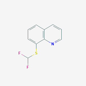 molecular formula C10H7F2NS B2516115 Difluoro-8-quinolylthiomethane CAS No. 321578-78-3