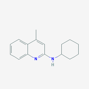 molecular formula C16H20N2 B2516139 N-cyclohexyl-4-methylquinolin-2-amine CAS No. 81102-83-2