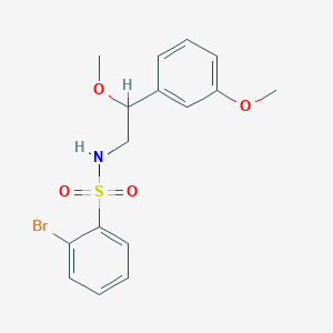 2-bromo-N-(2-methoxy-2-(3-methoxyphenyl)ethyl)benzenesulfonamide