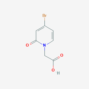2-(4-Bromo-2-oxo-1,2-dihydropyridin-1-yl)acetic acid