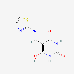 5-((thiazol-2-ylamino)methylene)pyrimidine-2,4,6(1H,3H,5H)-trione