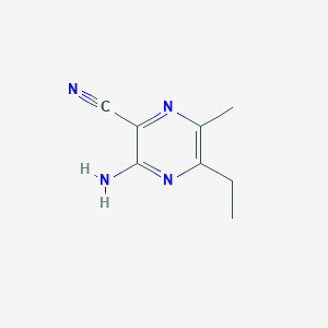 3-Amino-5-ethyl-6-methylpyrazine-2-carbonitrile