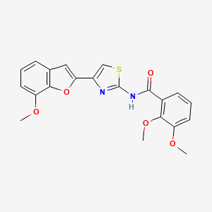 2,3-dimethoxy-N-(4-(7-methoxybenzofuran-2-yl)thiazol-2-yl)benzamide