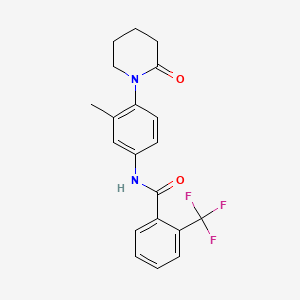 N-(3-methyl-4-(2-oxopiperidin-1-yl)phenyl)-2-(trifluoromethyl)benzamide