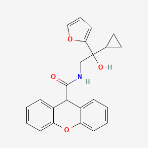 molecular formula C23H21NO4 B2516209 N-[2-cyclopropyl-2-(furan-2-yl)-2-hydroxyethyl]-9H-xanthene-9-carboxamide CAS No. 1396783-35-9