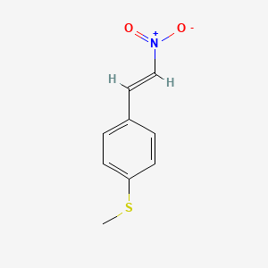 molecular formula C9H9NO2S B2516267 4-METHYLTHIO-BETA-NITROSTYRENE CAS No. 710-27-0