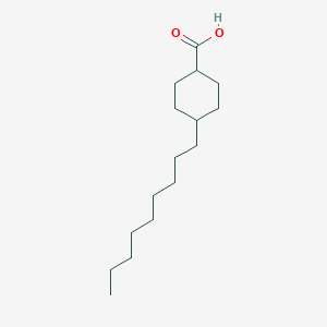 molecular formula C16H30O2 B025163 Cyclohexanecarboxylic acid, 4-nonyl- CAS No. 101564-26-5