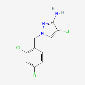 4-chloro-1-(2,4-dichlorobenzyl)-1H-pyrazol-3-amine