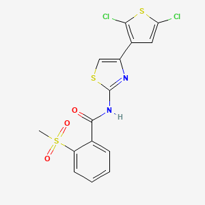 N-(4-(2,5-dichlorothiophen-3-yl)thiazol-2-yl)-2-(methylsulfonyl)benzamide