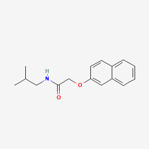 molecular formula C16H19NO2 B2516336 N-isobutyl-2-(2-naphthyloxy)acetamide CAS No. 391229-13-3