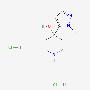 4-(1-Methyl-1H-pyrazol-5-yl)piperidin-4-ol dihydrochloride