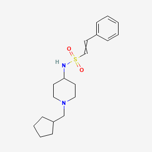 N-[1-(cyclopentylmethyl)piperidin-4-yl]-2-phenylethene-1-sulfonamide