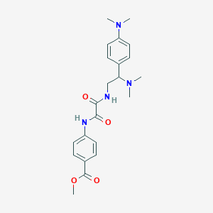 molecular formula C22H28N4O4 B2516410 methyl 4-({[2-(dimethylamino)-2-[4-(dimethylamino)phenyl]ethyl]carbamoyl}formamido)benzoate CAS No. 899729-10-3