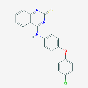 molecular formula C20H14ClN3OS B2516413 4-{[4-(4-Chlorophenoxy)phenyl]amino}-1,2-dihydroquinazoline-2-thione CAS No. 524062-94-0