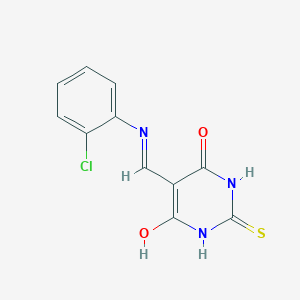 5-[(2-chloroanilino)methylene]-2-thioxodihydro-4,6(1H,5H)-pyrimidinedione