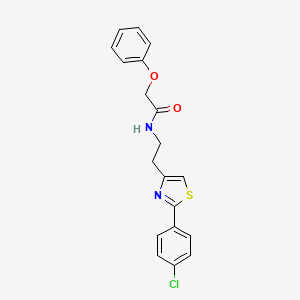 N-{2-[2-(4-chlorophenyl)-1,3-thiazol-4-yl]ethyl}-2-phenoxyacetamide