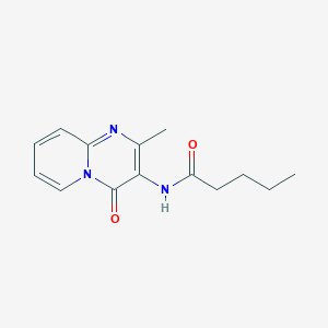molecular formula C14H17N3O2 B2516480 N-(2-methyl-4-oxo-4H-pyrido[1,2-a]pyrimidin-3-yl)pentanamide CAS No. 897616-58-9