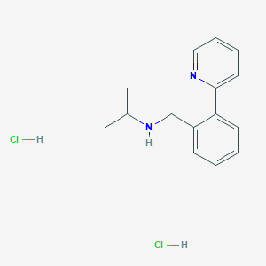 N-[(2-Pyridin-2-ylphenyl)methyl]propan-2-amine;dihydrochloride