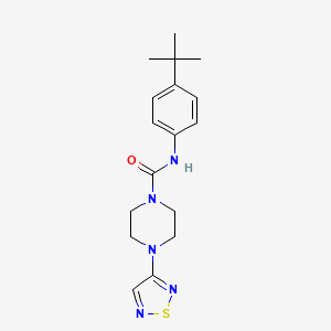 molecular formula C17H23N5OS B2516488 N-(4-tert-butylphenyl)-4-(1,2,5-thiadiazol-3-yl)piperazine-1-carboxamide CAS No. 2310122-53-1