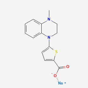Sodium 5-(4-methyl-1,2,3,4-tetrahydroquinoxalin-1-yl)thiophene-2-carboxylate