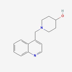 molecular formula C15H18N2O B2516599 1-[(Quinolin-4-yl)methyl]piperidin-4-ol CAS No. 1515468-91-3